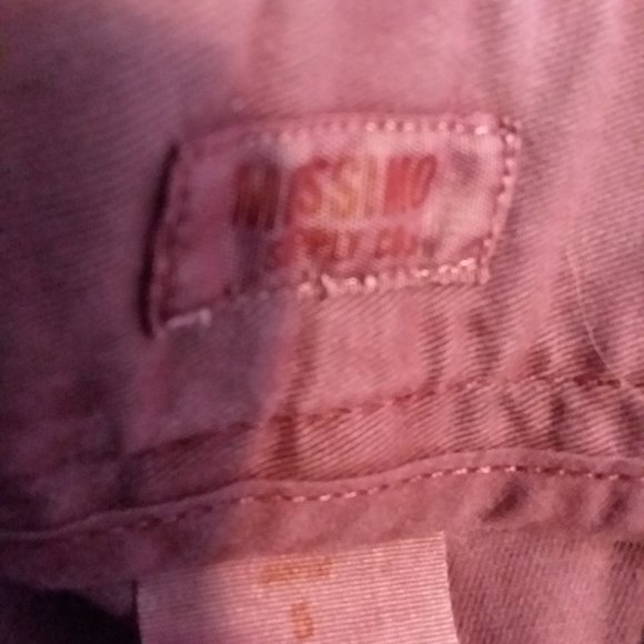 Mossimo Supply Co. Burgundy short shorts size 5 - Picture 2 of 4